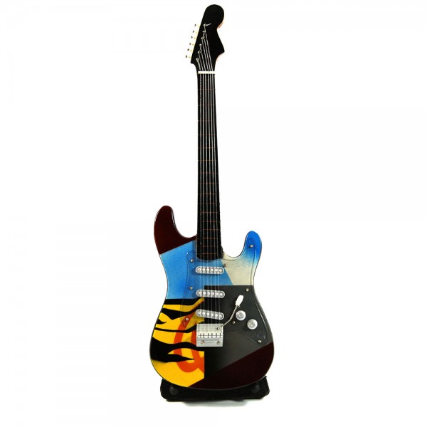Sarı Mavi Gitar Figür