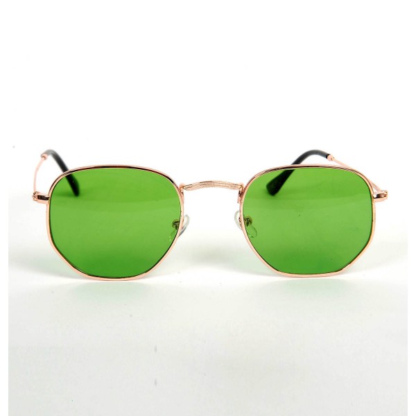 Altıgen Yeşil Renk Gözlük