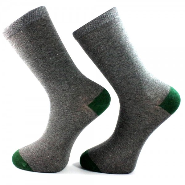 Gri Yeşil Burun Çorap